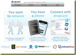 Dropcard Home Page